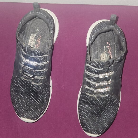 Skechers Flex Glisten Womens Slip Ons Size 9 - Picture 4 of 6